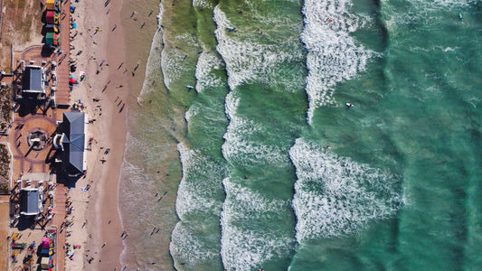 Surf Lines — aerial print of Cape Town by Fun Life Media