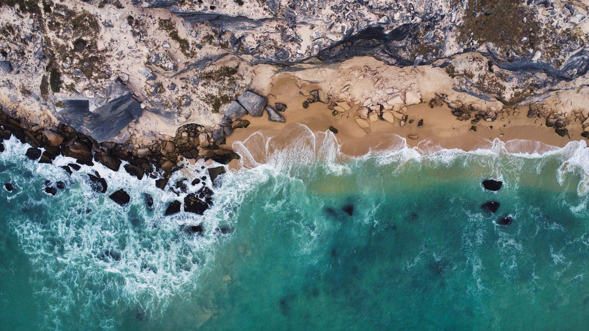 Boulders & Turquoise — aerial print of Cape Town by Fun Life Media