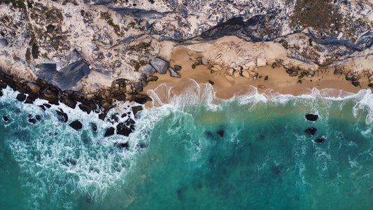 Boulders & Turquoise — aerial print of Cape Town by Fun Life Media