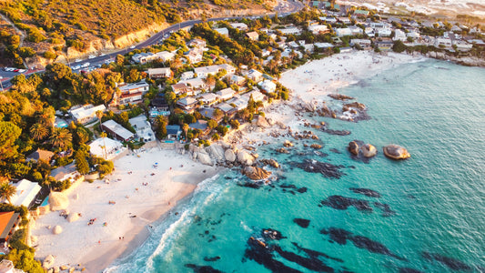 Clifton From Above — aerial print of Cape Town by Fun Life Media