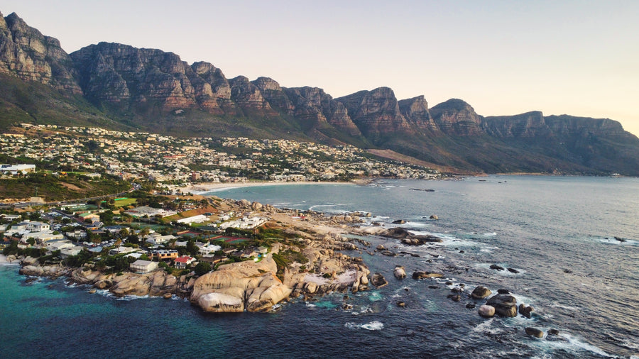 Coastline, Late Light — aerial print of Cape Town by Fun Life Media