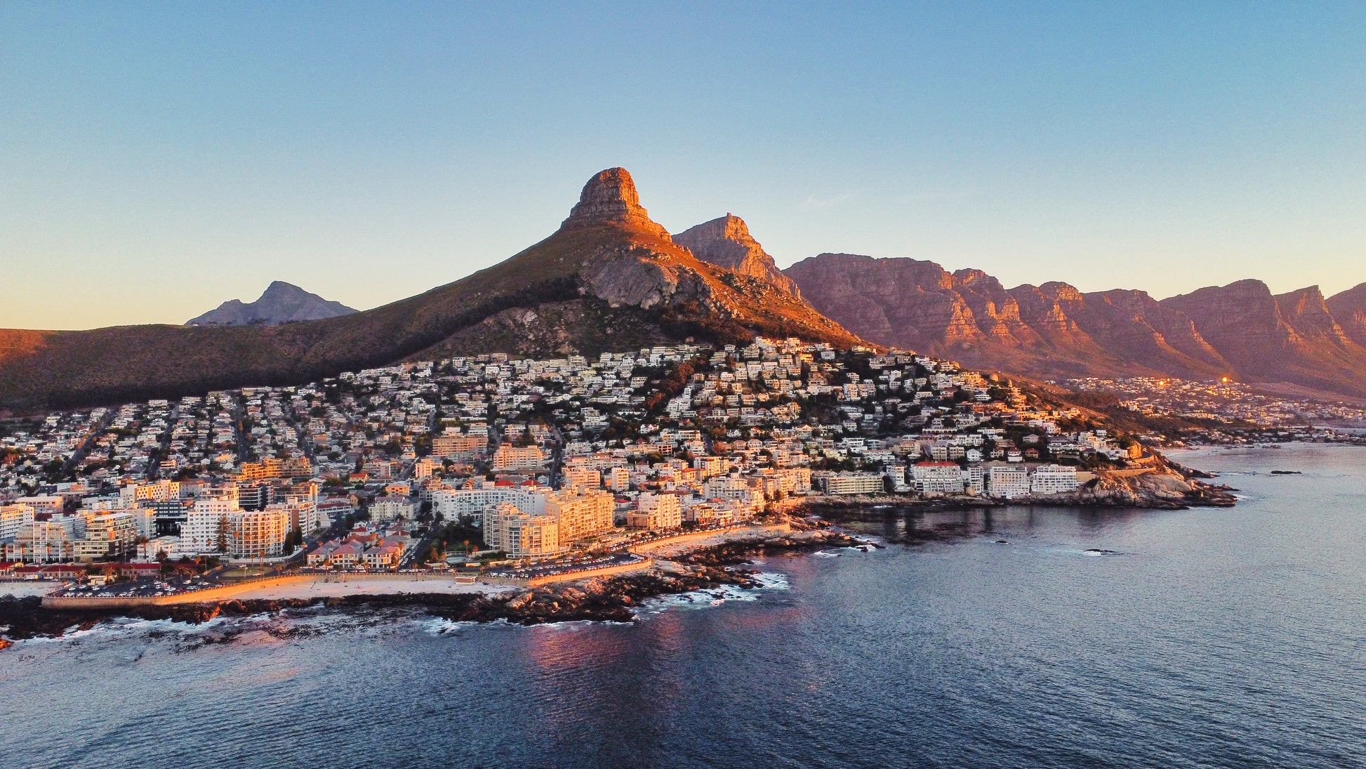Lion's Head & Sea Point — aerial print of Cape Town by Fun Life Media