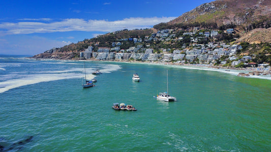 Anchored — aerial print of Cape Town by Fun Life Media