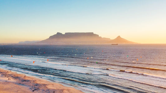 Table Mountain From Blouberg — aerial print of Cape Town by Fun Life Media