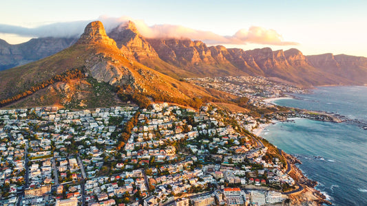 Mountain To Sea — aerial print of Cape Town by Fun Life Media
