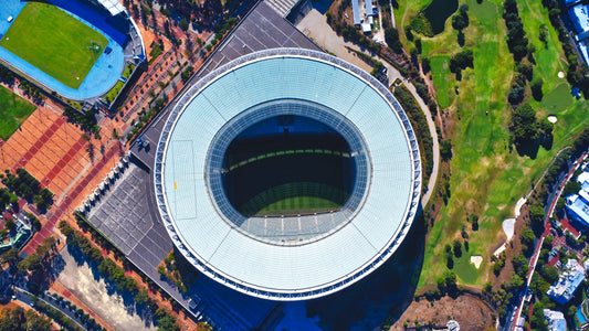 Stadium, Straight Down — aerial print of Cape Town by Fun Life Media