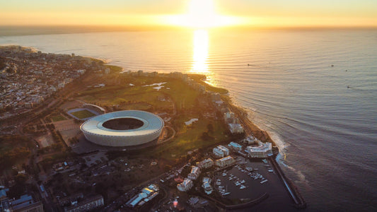 Green Point, Golden Hour — aerial print of Cape Town by Fun Life Media